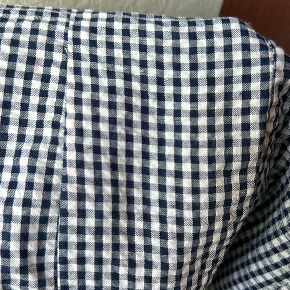 Pixie Market Gingham Check Women’s Off Shoulder Long Top Size Small - Picture 10 of 10